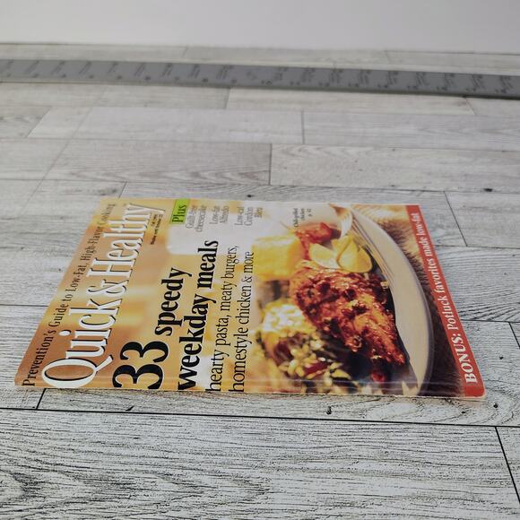 Quick & Healthy 33 Speedy Weekday Meals Cookbook booklet 1996 October VERY GOOD - Picture 3 of 14